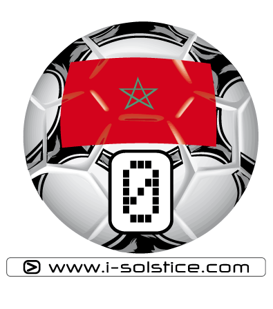 Sticker Ballon de Foot Maroc