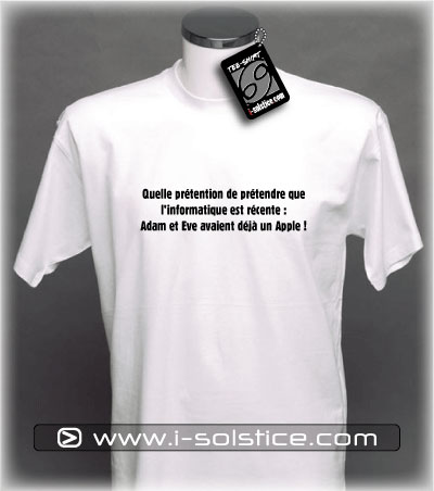 Tee-Shirt citation Adam & Eve